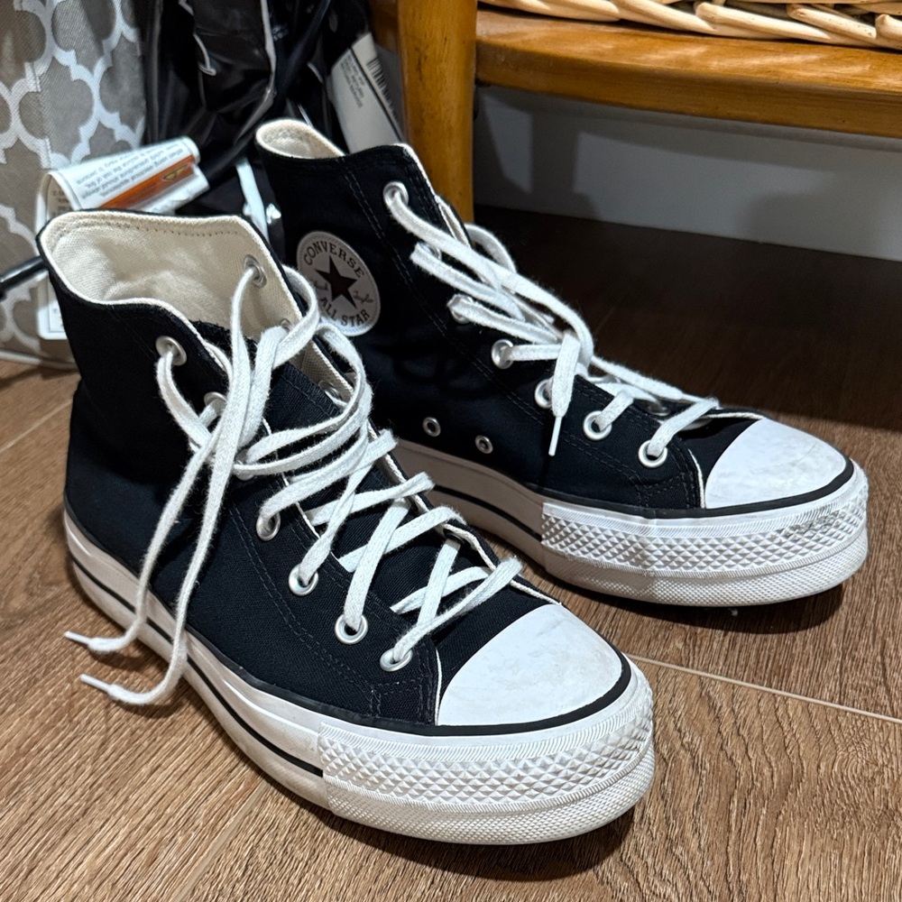 Converse Black and White High-Tops